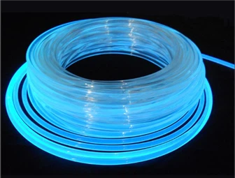 Süper Parlak Plastik Yumuşak Yan Kızdırma Fiber Optik